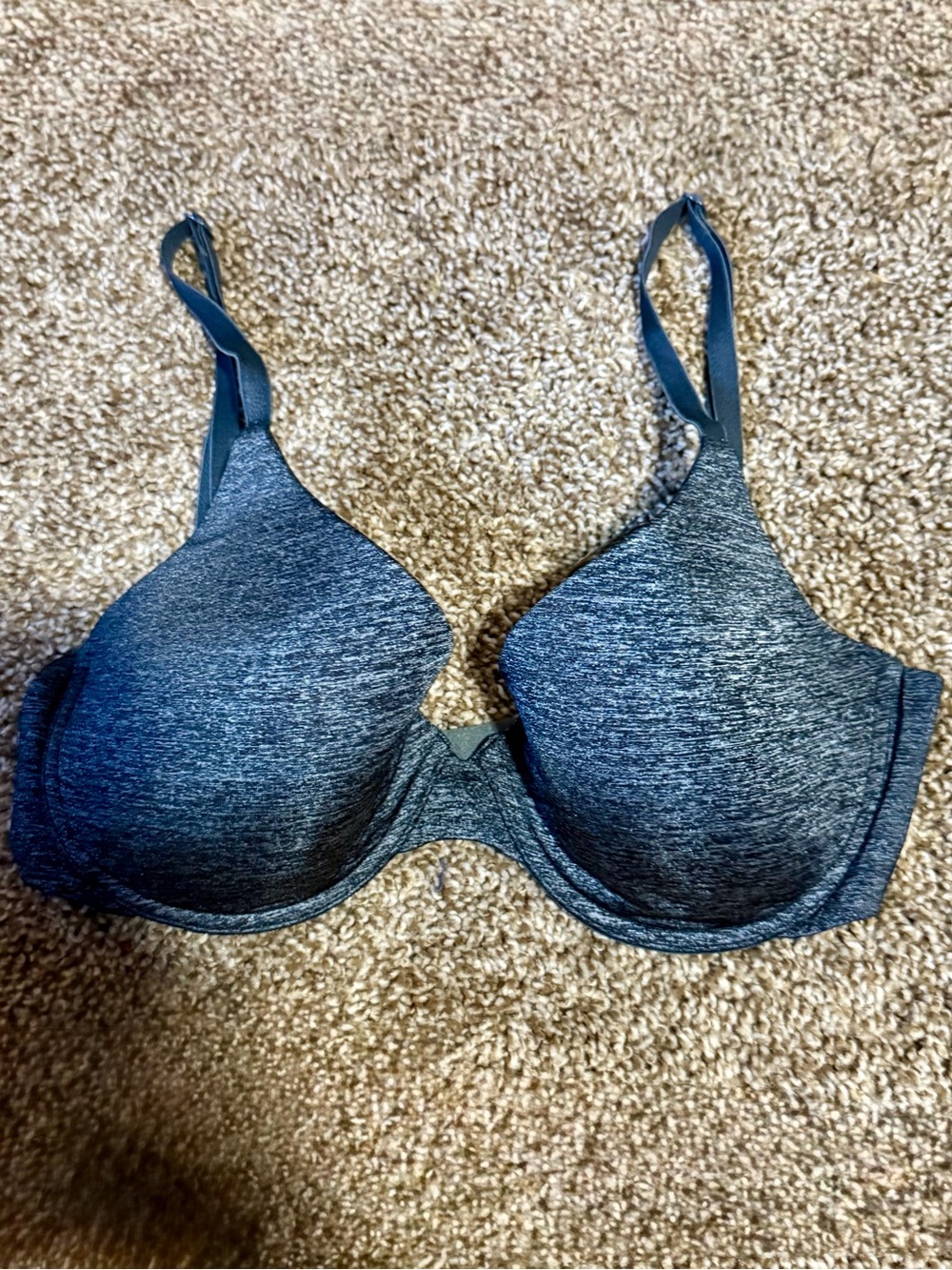 Victoria's Secret Heathered Charcoal Demi T-Shirt Bra